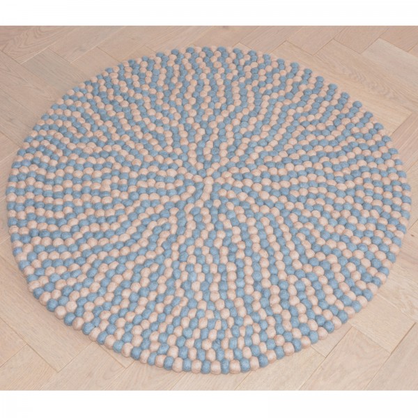 Tapis de boules en laine Ombre - gris taupe