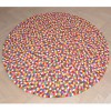 Tapis de boules en laine Multicolore - multico